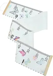 Levemolo Butterfly Printed Growth Chart Height Measuring Ruler for Wall Hanging Decor for Nursery Bedroom Kindergarten Present for Growth Tracking