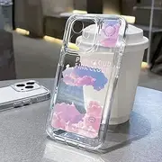 Butterfly Crystal Clear Case for iPhone 13 11 14 Pro Max 12 XS Max X XR 7 8 Plus SE 2022 2020 Cases Luxury Shockproof Soft Cover,01LA10,for iPhone Xs