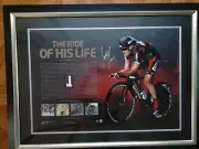 CADEL EVANS , THE RIDE OF HIS LIFE , MEMORABILIA .