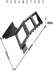 Car Roof Climbing Tools Compatible For Toyota FJ Cruiser Tailgate Ladder Manganese Steel Back Door Ladder Exterior Modification Accessories(Oseya)