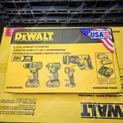 DEWALT DCK484D2 20V Max XR Brushless COMPACT 4-Tool Combo Kit