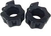 1 Inch Barbell Clamps - Quick Release Pair of Locking 1'' Diameter Standard Bar Weight Plates Collar Clips for Workout Weightlifting Fitness Training Bodybuilding