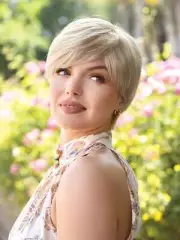 Kris Wig by Rene of Paris, All Colors, Straight Short Monofilament Wig