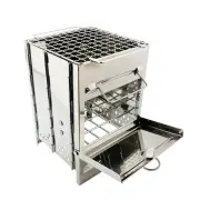 Wood Burning Stove Portable Collapsible Grill Outdoor Camping Cookware Barbecue