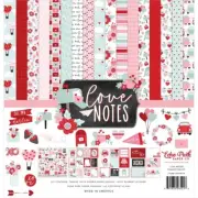 Echo Park Love notes 12x12 Scrapbook Cardstock Collection Kit Valentines