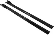 Rocker Plate 8PCS 2m/2.2m Universal Side Skirt Extension Separator Bumper Compatible for BMW(2M Bright Black)