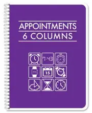 6 or 12 Column Appointment Book/Tracking Logbook/Notebook Six or Twelve Colum...