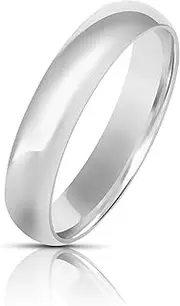 [NYC Sterling] Silver Ring – Premium 925 Sterling Silver Wedding Band – High-Polish Simple Silver Rings for Men and Women – Tarnish-Resistant Sterling Silver Jewelry – Comfortable Fit – 2mm-6mm
