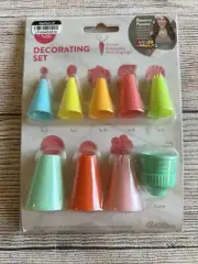 RO ROSANNA PANSINO NERDY NUMMIES Cake Cupcake Decorating 9-piece Tip Set WILTON