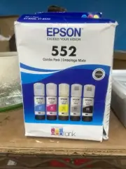 *Imperfect Box* Epson 522 Black & 3 Color EcoTank Ink 4 Bottles 05/2029