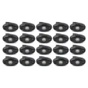 20 x 9W LED Rock Light White for JEEP Offroad Truck Under Body Trail Rig Lamp le