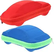 [VALICLUD] Eva Sunglasses Case Zipper Car Shape Glasses Case for Boys and Girls Sturdy Fashionable Random Color