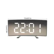 Household Modern Electronic Alarm Clock LED Mirror Clock With Large Scre