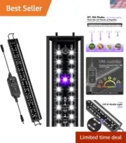 16-INCH LED UVB Light for Reptiles, LED Reptile Light Fixture Controller with...