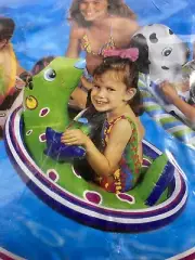 The Wet Set 59570 Green SEAL Inflatable Pool Rider See Me Sits Intex 1994