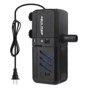 Aquarium Internal Filter 6W, Adjustable Fish Tank Filter with 132 GPH Water P...