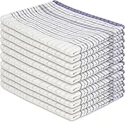 GABA 50PCs Luxury Tea Towels Jumbo Size 50x70cm Commercial Grade Heavy Duty 100% Cotton (Blue)