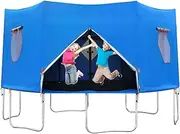 Trampoline Shade | 6 Ft Trampoline Tent Cover | Ventilated Jumping Bed Waterproof Tarp Anti-UV for All-Season Rain Protection Winter Storage Kids' Outdoor Play
