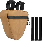 Weqizuerqi Mountain Bike Frame Bag | Waterproof Road Bike Bag | Triangle Pouch with Side Zipper, Tool Pouch Repair Kit Storage for Cycling Accessories