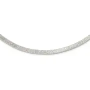 Sterling Silver Polished Wire Wrapped W/ 2In Ext. Necklace