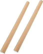 TOGEVAL Versatile Craft Paper Tubes 2pcs Cardboard Cylinder Containers Cap for Art Prints Maps Documents