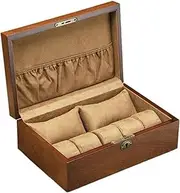 [ACLIC] Watch Case Multifunctional Watch Storage Box High-end Wooden Watch Organizer Exquisite Jewelry Collection Box with Lock Watch Display Box