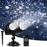 Christmas Snow Projector Lights, Dynamic Rotating Snowflake Projection Light Out