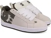 [DC] Men's Court Graffik Xe, White/Olive, 9.5