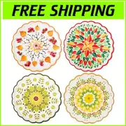 Elegant Ceramic Trivets with Cork Base - Heat-Resistant and Scratch-Proof