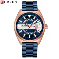在飛比找蝦皮購物優惠-CURREN品牌 8403  日曆 鋼帶 石英 高級男士手錶