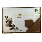 VTG 50s Home Beautiful Linens by Vickie 8 Pc Set Placemats Napkins Original NOS