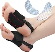 Arch Support Braces | 2x Adjustable Non-slip Arch Support Sleeve - Feet Care Cushions for Plantar Relief, Orthotics for Flat & Fallen