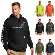 Carhartt Hoodie K121 Mack Trucker Peterbilt Kenworth Freightliner Diamond Plate