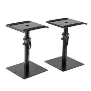 Set of 2 Desktop Studio Monitor and Speakers Stand