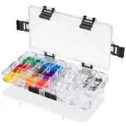 3X(Paint Storage Palette Box, 24- Airtight Palette Case Stay Wet for7514