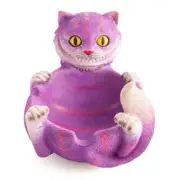 Purple Mad Cheshire Cat Ashtray Home Decor Alice In Wonderland Ornament