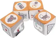 Toyvian Cartoon Cloth Building Blocks Blocks for Babies Fabric Blocks Sensory Blocks Activity Cube for Blocks Babies Blocks Sensory