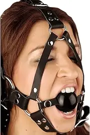 Strict Leather Leather Ball Gag Harness