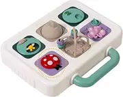 Interactive Sensory Toy | Interactive Educational Toys Activity 6-in-1 Sensory Toy - Explore Puzzle Toy Animal Sliding Learning & Kids