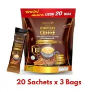 Jamsai Cordyceps Coffee Instant Mix Drink Powder No Sugar Fat 20 Sachets x 3