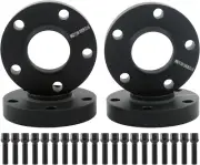 4pc 5x112 Hubcentric Wheel Spacers 20mm 14x1.25 Bolts for 2020+ Toyota GR Supra (for: BMW)