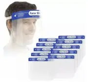 200 PC Reusable Safety Full Face Shield Reusable Washable Wholesale