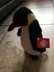 Aurora Mini Flopsie MINI Emperor Penguin 8" Black Stuffed Plush New #31194