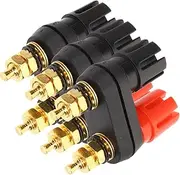 Angoily Replacement Speaker Terminal Cups Sturdy Loudspeaker Terminal Plate for Easy Installation