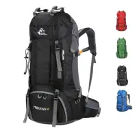 在飛比找momo購物網優惠-【PUSH!】戶外休閒用品雙肩60L背包自助行旅行背包登山包
