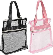 [SUPVOX] 2 Pcs Portable Shower Bag Camping Shower Bag Gym Shower Bag Clear Tote Bag Travel Toiletry Bag for Men Portable Shower Tote Gym Toiletry Bag Small Caddy Dorm Shower Caddy Nylon