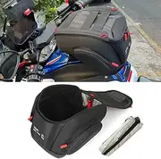WALIPILUSI Motorcycle 12L Waterproof Fuel Tank Bag Fits for BMW R1300GS Adventure R1300 GS ADV 2024 2025 Front Portable Tool Backpack Black Nylon Travel Luggage Storage Bag Quick Lock Kit