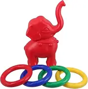 Gatuida Family Fun Ring Toss Game Set Double-Sided Elephant Ring Toss Toy for Boys and Girls' Sensory Play