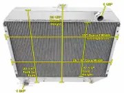 2 Row 1" MN Champion Radiator for 1968 - 1973 Plymouth Roadrunner Big Block Eng
