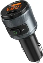 [New Version] Bluetooth FM Transmitter for Car, QC3.0 Wireles FM Radio Transm...